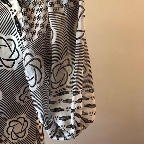 African print silk dress - Picture 3 of 5